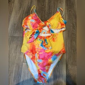 Vibrant Tie-Dye One-Piece Swimsuit